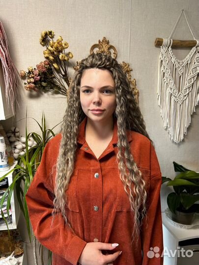 Афрокудри комплект+заплетение