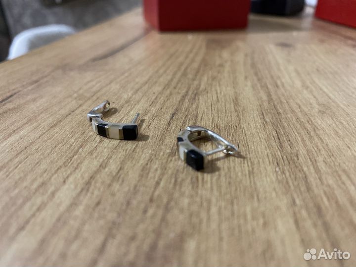 Серьги серебро
