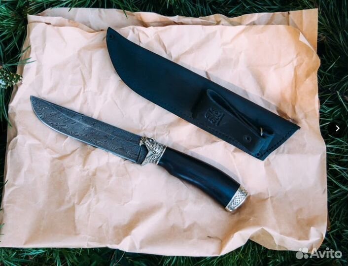 Нож Дамасская сталь