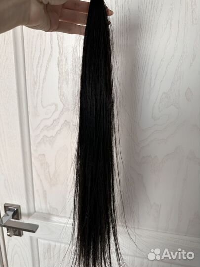 Волосы для наращивания 60 см черные