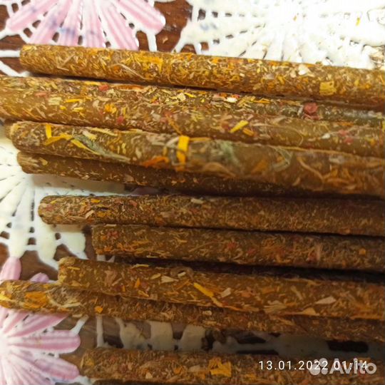 Свечи восковые с травами