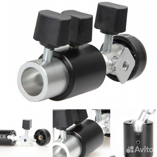 Прочный кронштейн из металла для вспышки и зонта