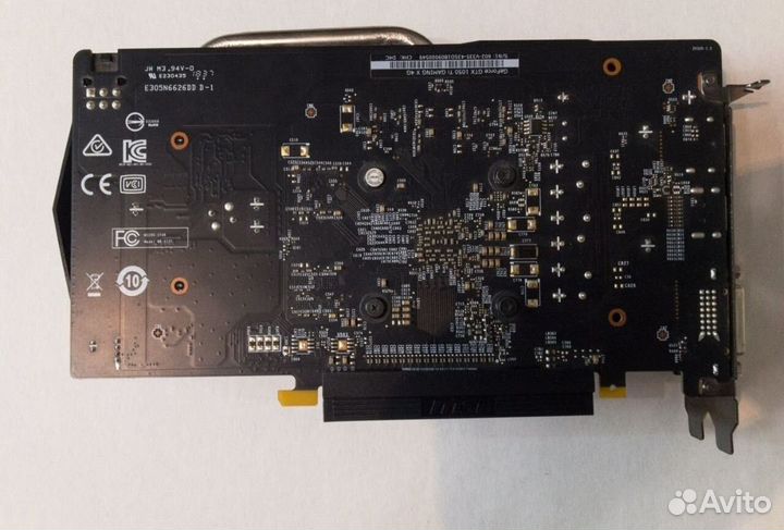 Видеокарта GTX 1050Ti 4Гб Msi Gaming/Pci 3.0