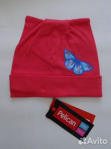 Шапочка для девочки Pelican (6-9 мес) новая,с бирк