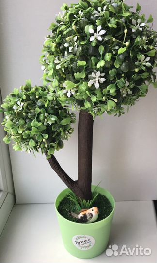 Топиарии, букеты из искусственной зелени и цветов