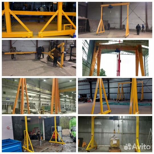 Лёгкий козловой кран с функцией телескопиррвания