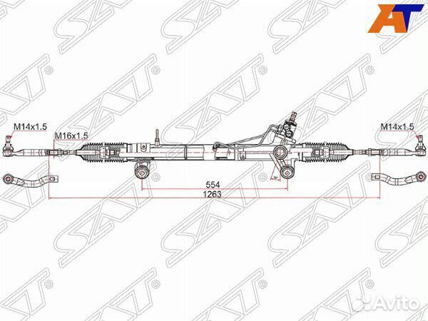 Рейка рулевая toyota hilux pick UP