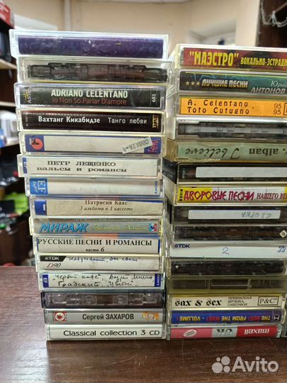 Аудио кассеты 60шт