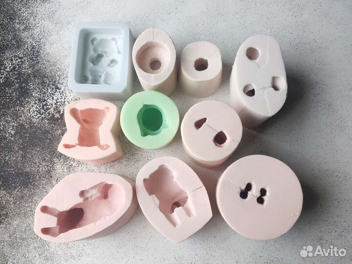 Силиконовые формы для мыла животные