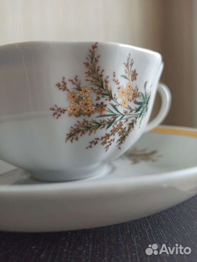 Чайная пара фарфор Дулево