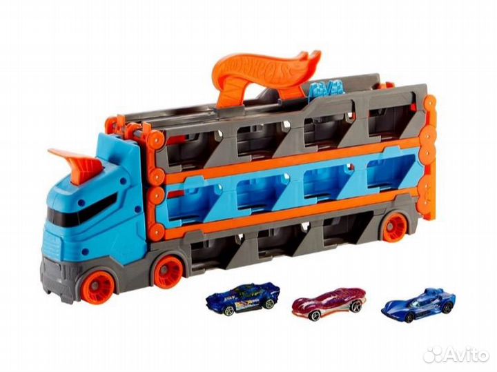 Скоростная автотрасса грузовик hot wheels оригинал