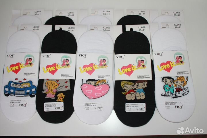 Носки следки женские Love Is