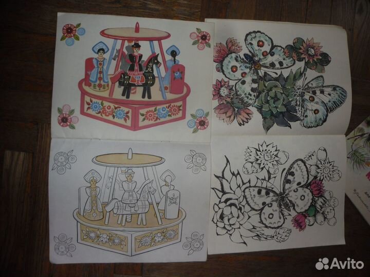 Детские книги СССР и набор открыток 