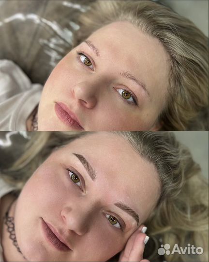 Перманент бровей модель