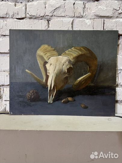 Холст на картоне, масло 50х40