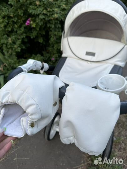 Коляска 2 в 1 экокожа adamex barletta