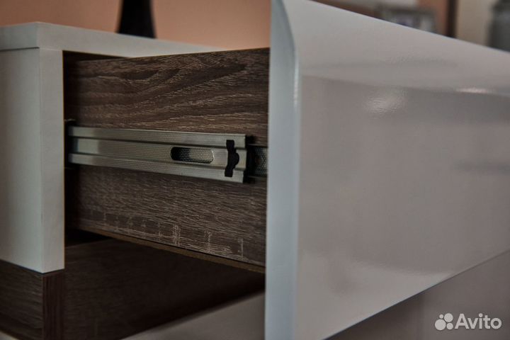 Коллекция Ультра Тумба прикроватная №2 (1шт) Белый