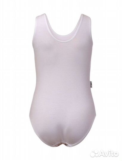 Купальник гимнастический белый 128-64-54