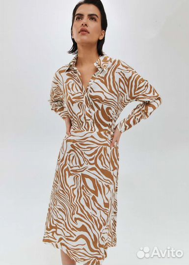 Платье рубашка новое 46