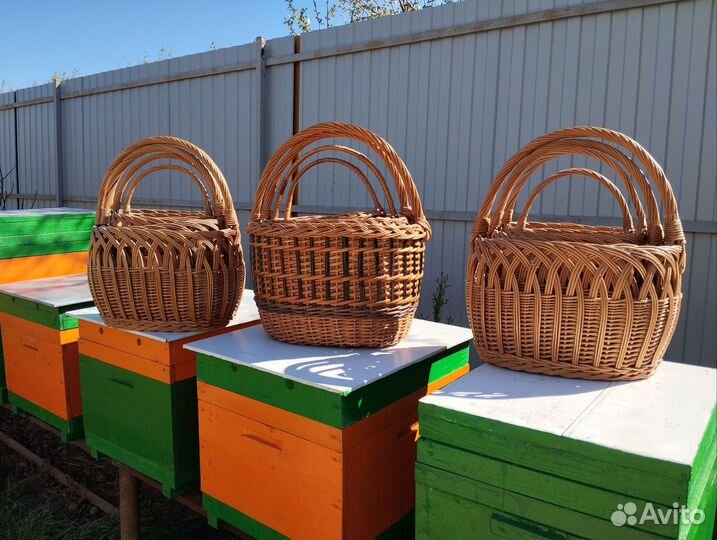 Корзина плетеная ручной работы