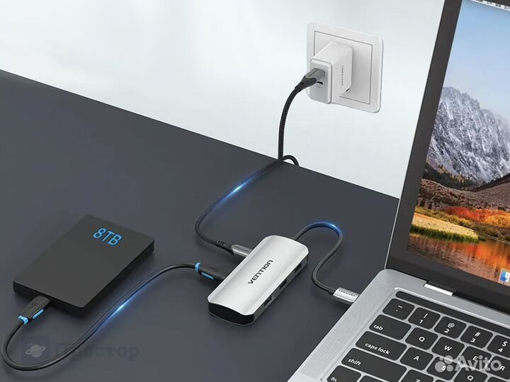 Многопортовый USB-C Хаб Vention TNA (4 x USB-A)