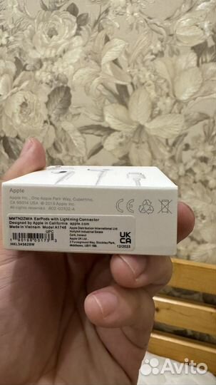 Наушники apple airpods проводные lighting