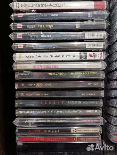 Музыкальные cd диски из рок и блюз коллекции