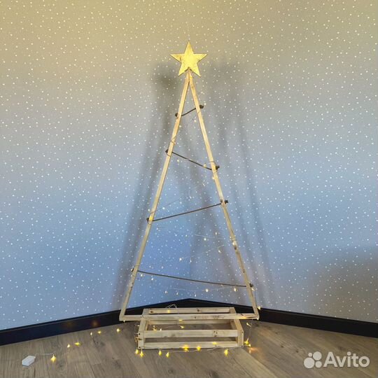 Деревянная елка искусственная Сканди в ассорт