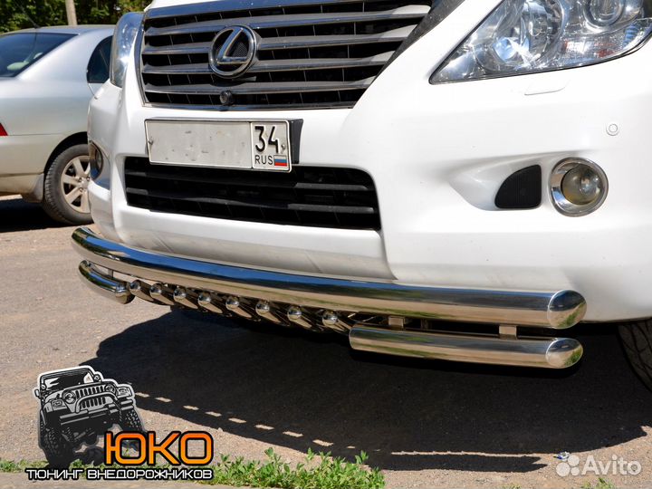 Защита переднего бампера Lexus LX 570