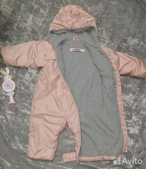 Комбинезон демисезонный 74 в подарок пинетки