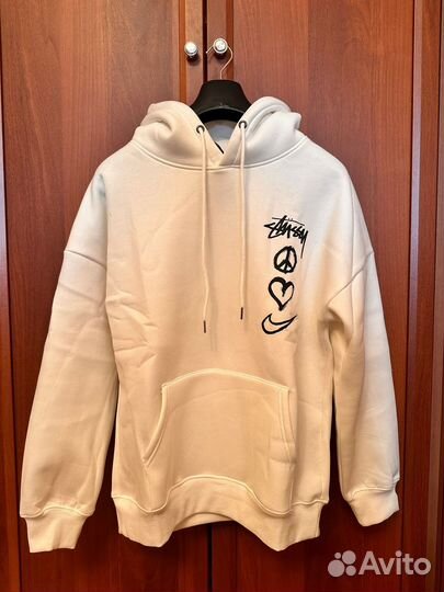 Худи stussy x nike белое (M-XXL)