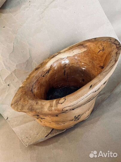 Ваза из массива граба