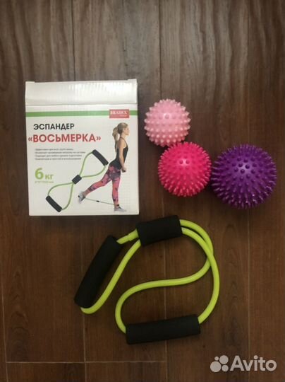Эспандер, набор массажных мячей