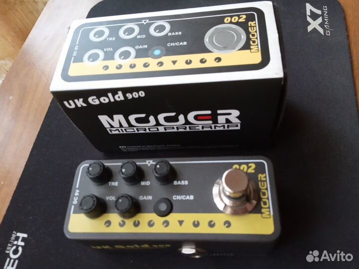 Гитарный преамп Mooer Micro preAMP 002 UK Gold 900