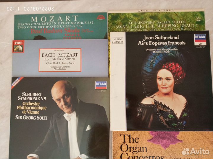 Виниловые пластинки (Bach, Beethoven, Mozart) и др