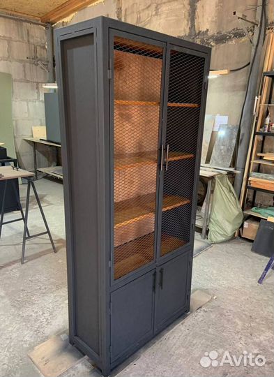 Кухня из дерева в стиле лофт