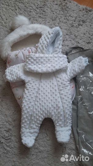 Конверт на выписку для девочки зима