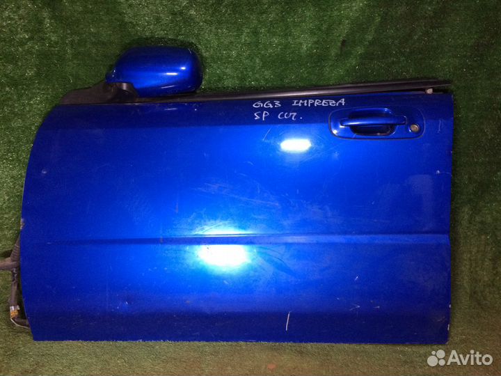 Дверь передняя левая subaru Impreza GG GD G11 Синя