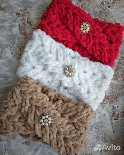 Снуд, повязка на голову, шапка