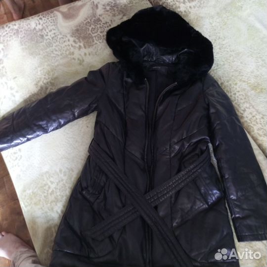 Продам кожанную дубленку