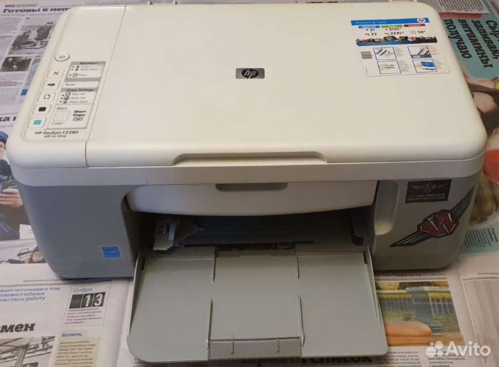 Мфу HP Deskjet F2280 All-in-One, цветное,струйное
