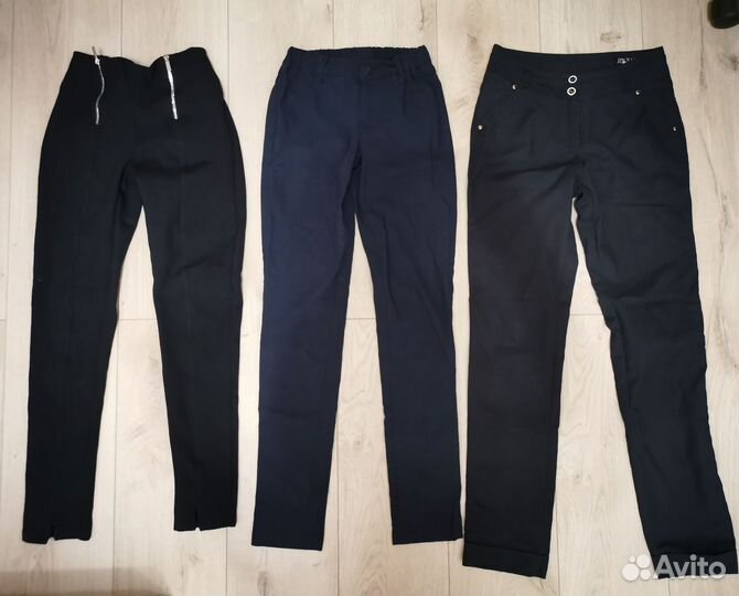 Синяя школьная форма, 3 пары брюк 146-152