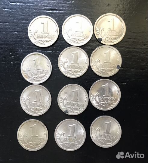 Монеты РФ 5 копеек и 1 копейка
