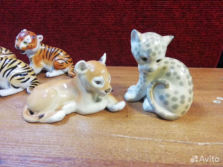 Статуэтки тигрят Вербилки СССР