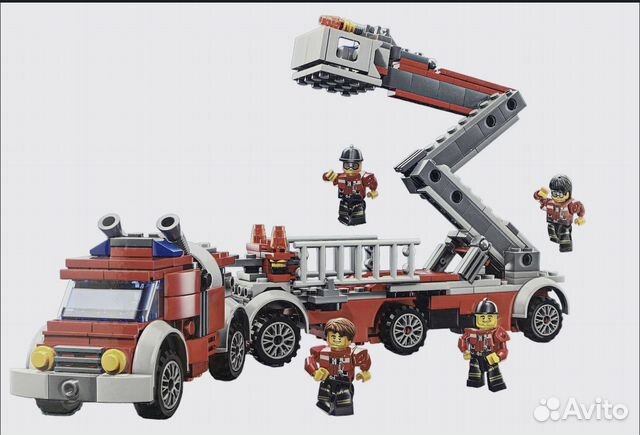 Конструктор пожарная машина 428 деталей city fire
