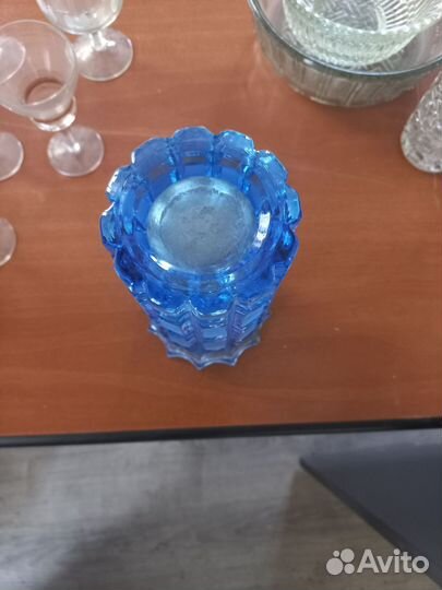Ваза цветное стекло СССР