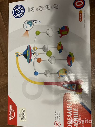 Музыкальный мобиль карусель для новорожденных