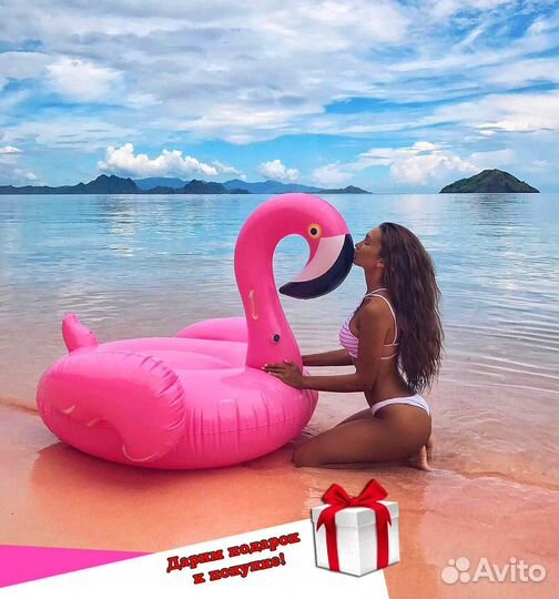 Надувной матрас Розовый Фламинго Новый