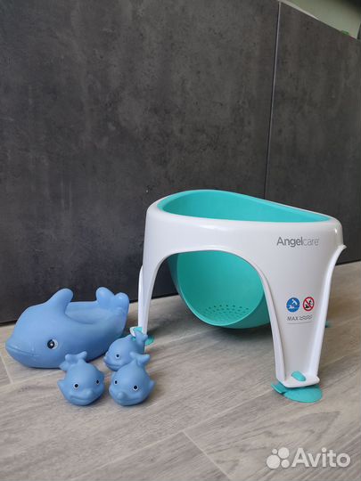 Сидение для купания angelcare Bath ring голубое