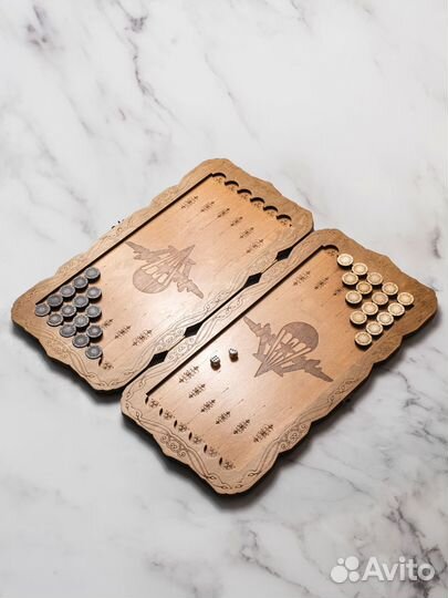 Нарды вдв 60 см лакированные деревянные в наличии